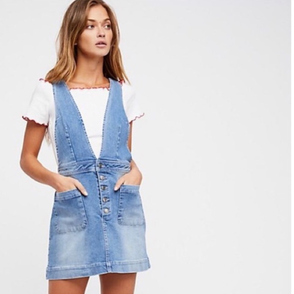Free People Denim Jumper